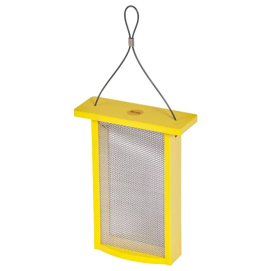 Birds Choice Tall Finch Feeder - Yellow, Recycled Plastic