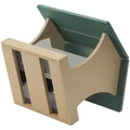 Birds Choice 7 Qt. Large Hopper Bird Feeder in Taupe and Green Recycled Plastic