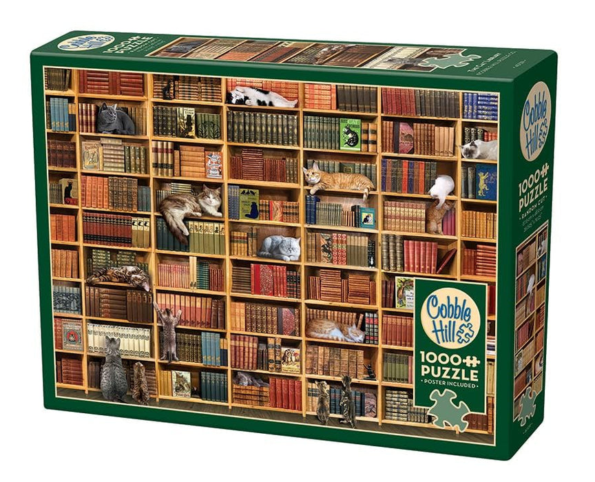 The Cat Library Puzzle 1000 pc