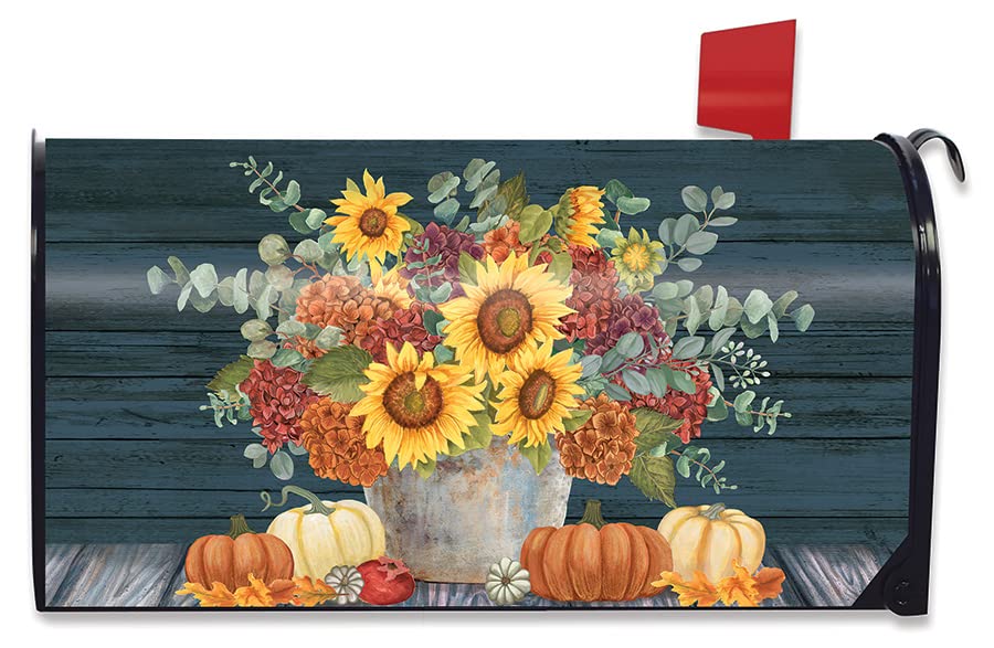 American Fall Birdhouses Mailbox Cover
