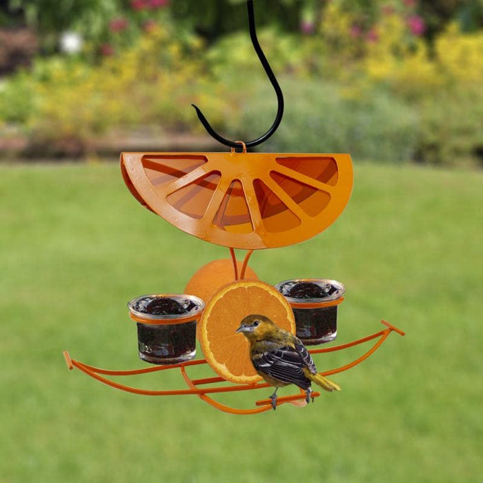 AUDUBON ORIOLE METAL SLICE JELLY & FRUIT FEEDER