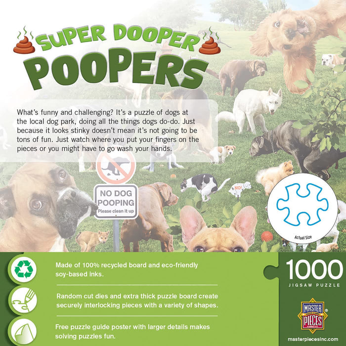 MasterPieces Puzzles Super Dooper Poopers 1000 Piece Puzzle