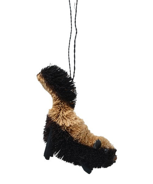 Skunk Brushart Ornament