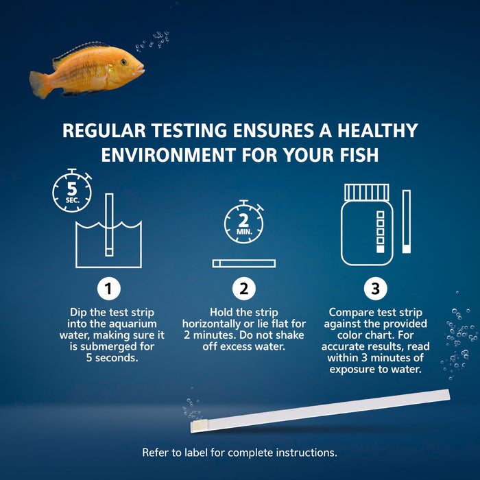 AQUEON AMMONIA AQUARIUM TEST STRIPS