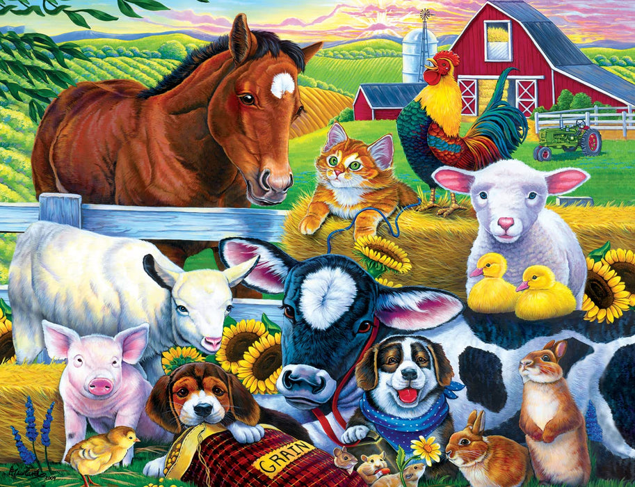 MasterPieces Puzzles Farm Friends Puzzle 100pc
