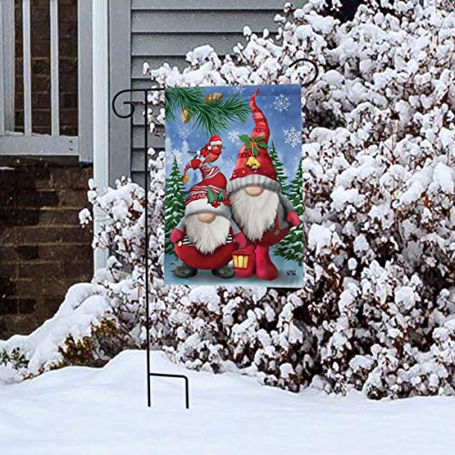 Winter Gnomes Christmas Garden Flag