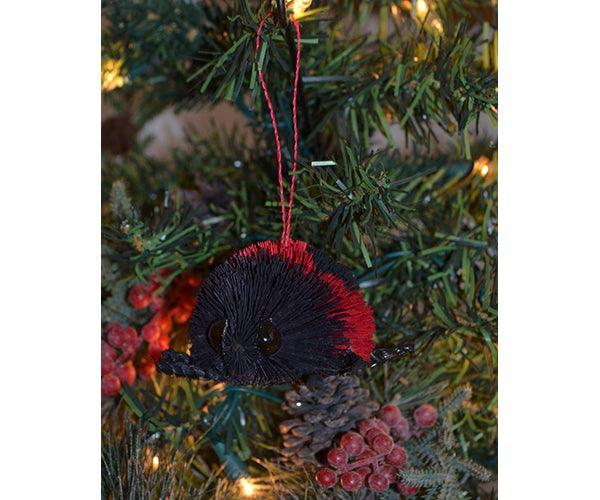 Ladybug Brushart Ornament