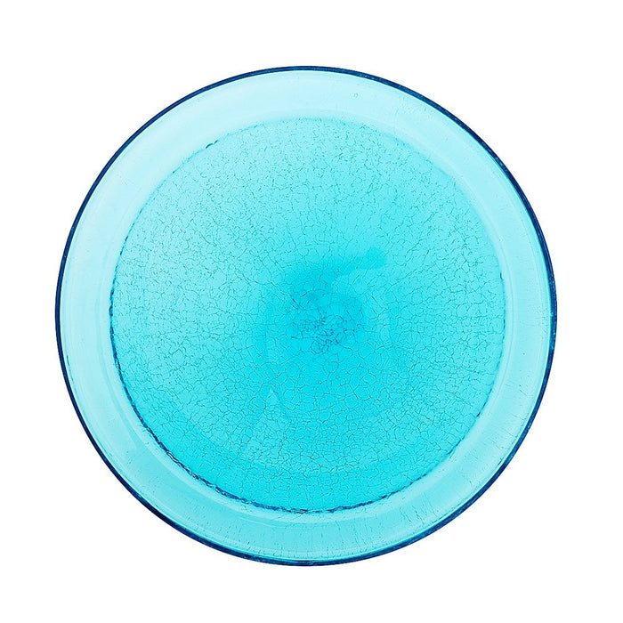 Achla Designs 12" Crackle Glass Bowl - Teal