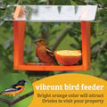 Birds Choice Oriole Feeder in Orange Recycled Plastic