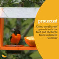 Birds Choice Oriole Feeder in Orange Recycled Plastic