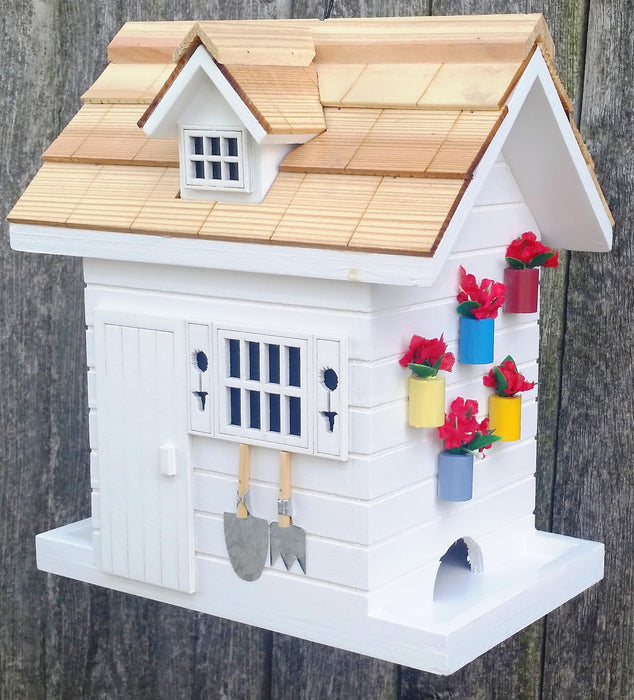 Potting Shed Birdhouse - White