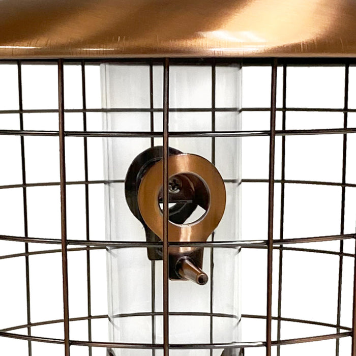 Woodlink Copper Caged 6-Port Seed  Feeder.