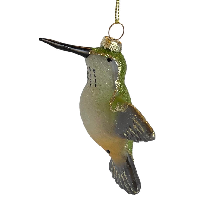Cobane Studio  Female Ruby Throated Hummingbird Flying Ornament