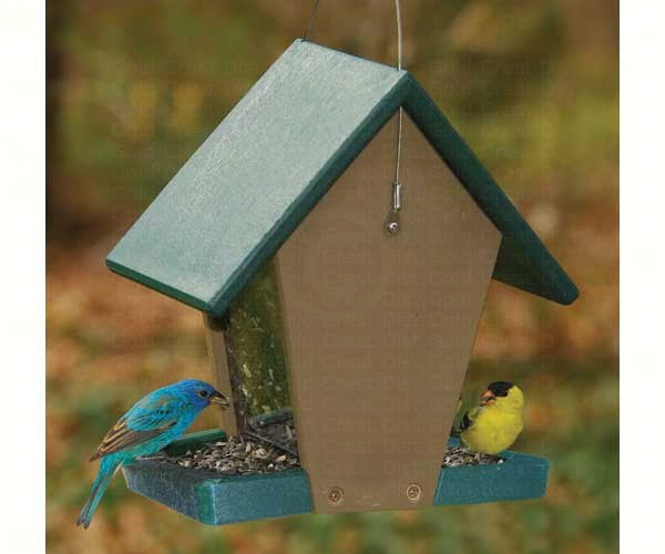 Hopper Bird Feeders: Recycled Plastic Small Hopper Feeder