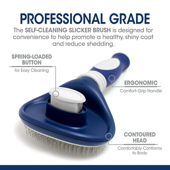 MAGIC COAT PROF SELF-CLEANING SLICKER BRUSH