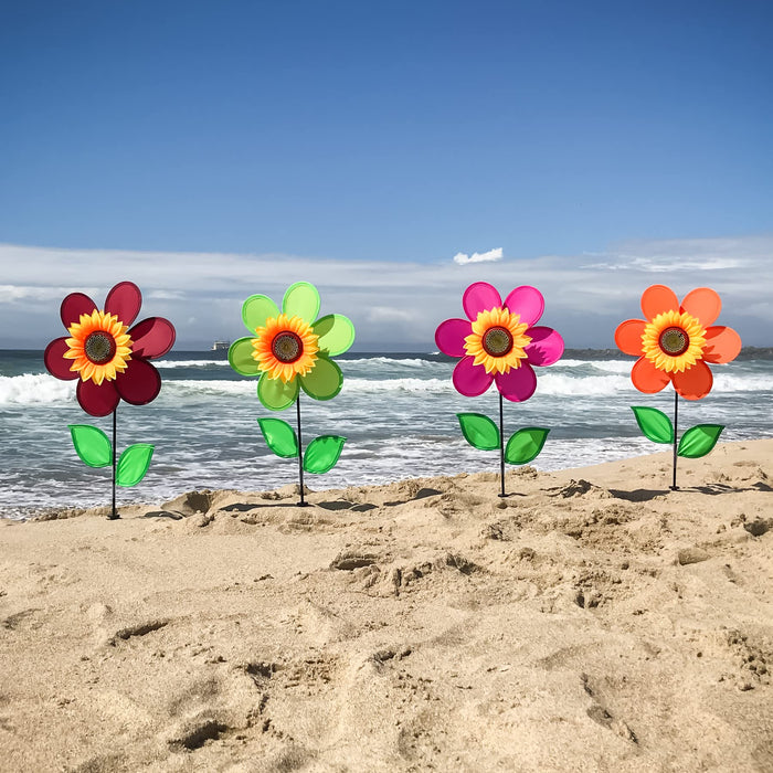 12 Orange Sunflowers with Lea