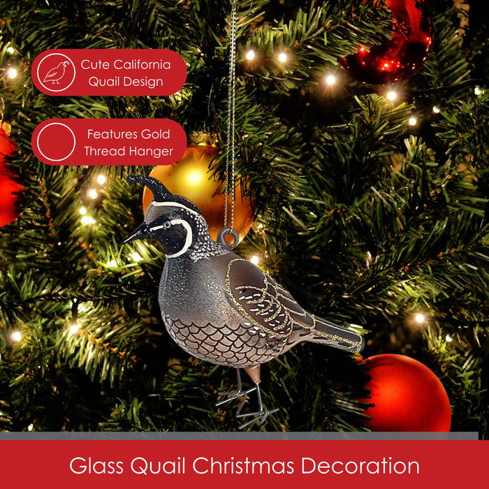 Cobane Studio  California Quail Ornament