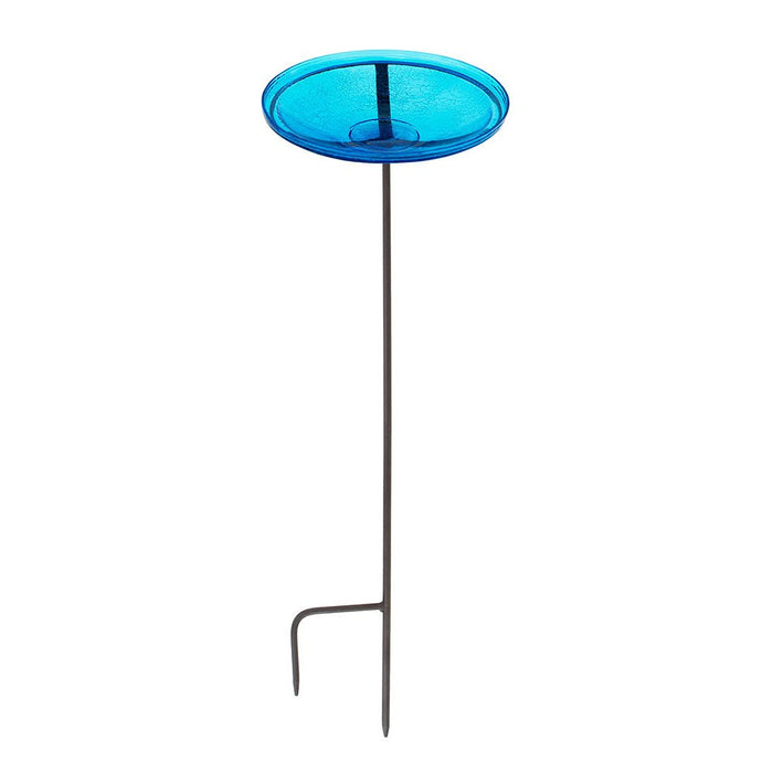 Achla Designs 14" Teal Bowl, Cradle and Stake