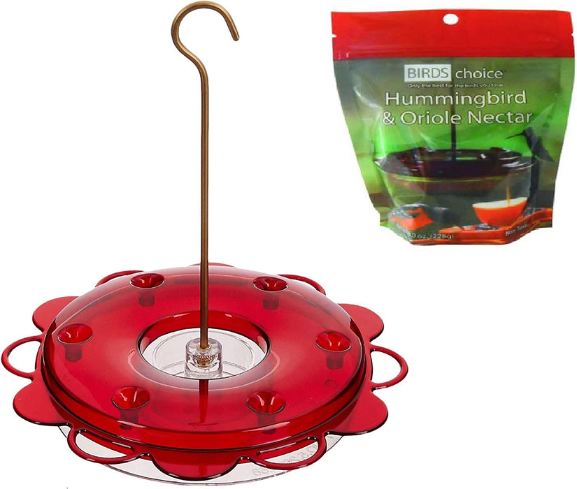 Naturesroom Hummingbird Feeder Kit by Birds Choice (Feeder with Nectar)