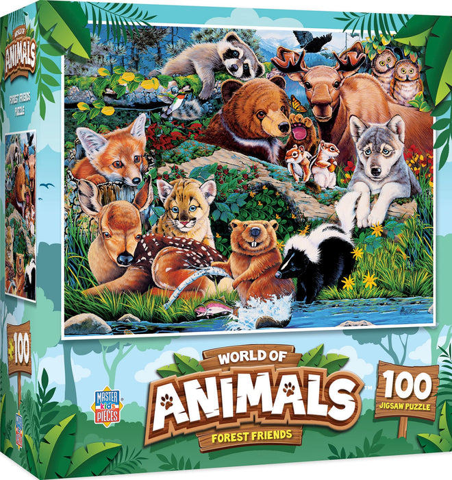 MasterPieces Puzzles Forest Friends Puzzle 100pc