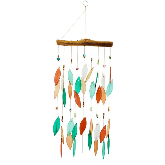 Gift Essentials Blue Handworks Line - Coral and Teal Beaded Glass Chime
