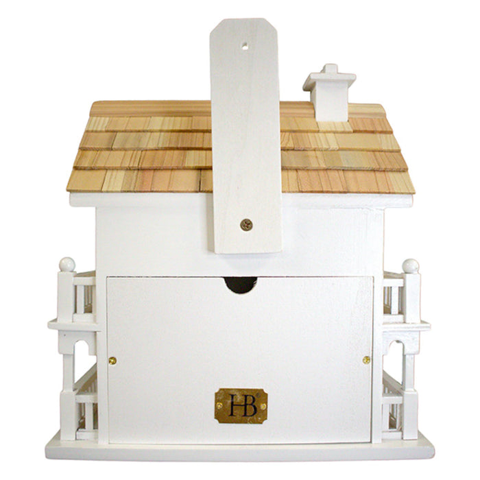 Novelty Cottage Birdhouse - White