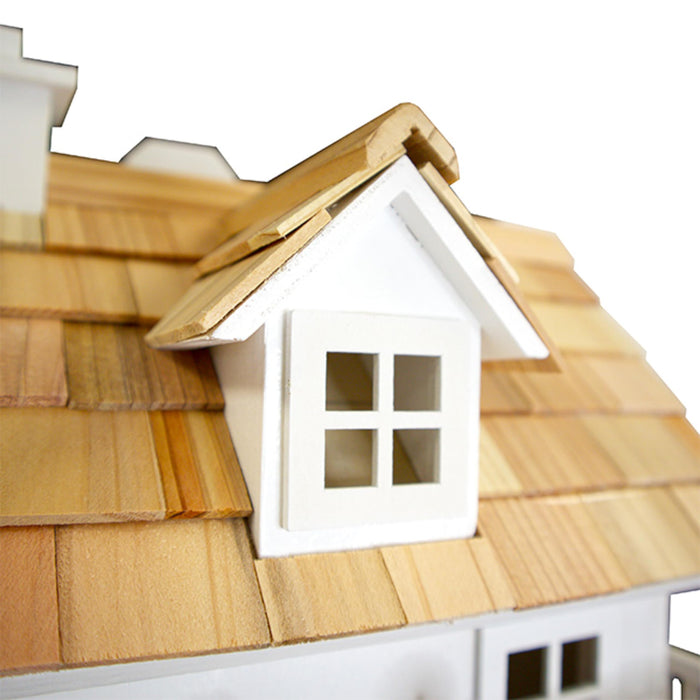 Novelty Cottage Birdhouse - White