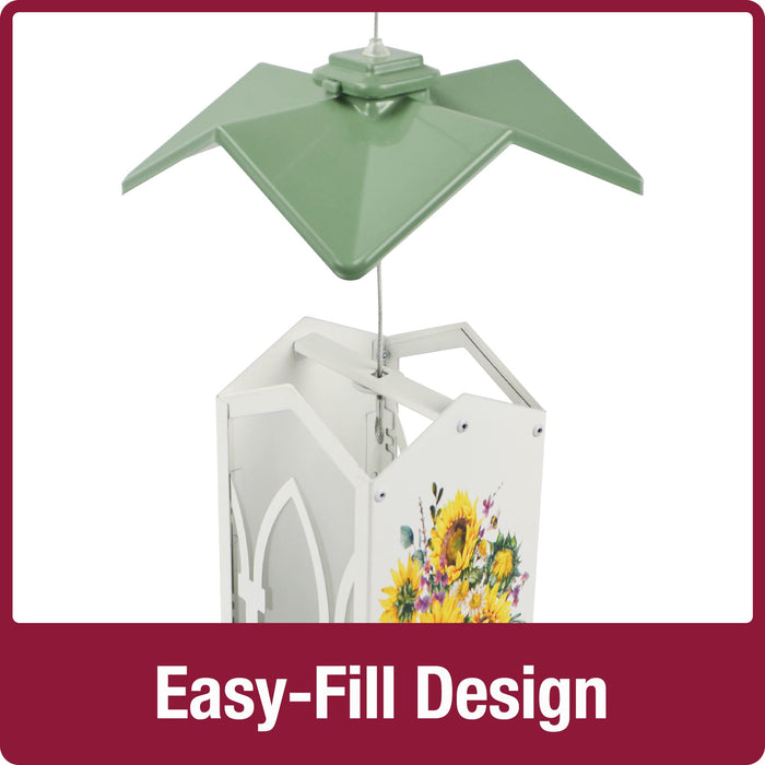 COUNTRY COTTAGE METAL GAZEBO BIRD FEEDER