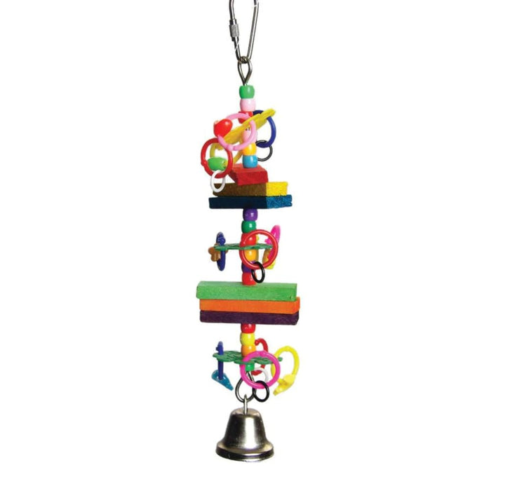 HAPPY BEAKS BEADS & BLOCKS BIRD TOY