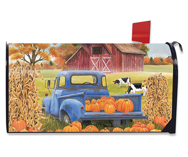 Pumpkin Patch Pickup Mailbox Cover