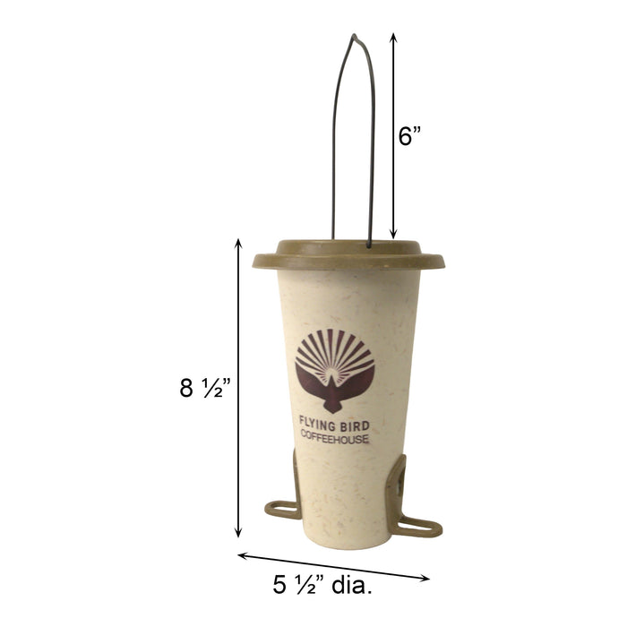 AUDUBON ULTIMATE RENEWABLE COFFEE CUP BIRD SEED FEEDER