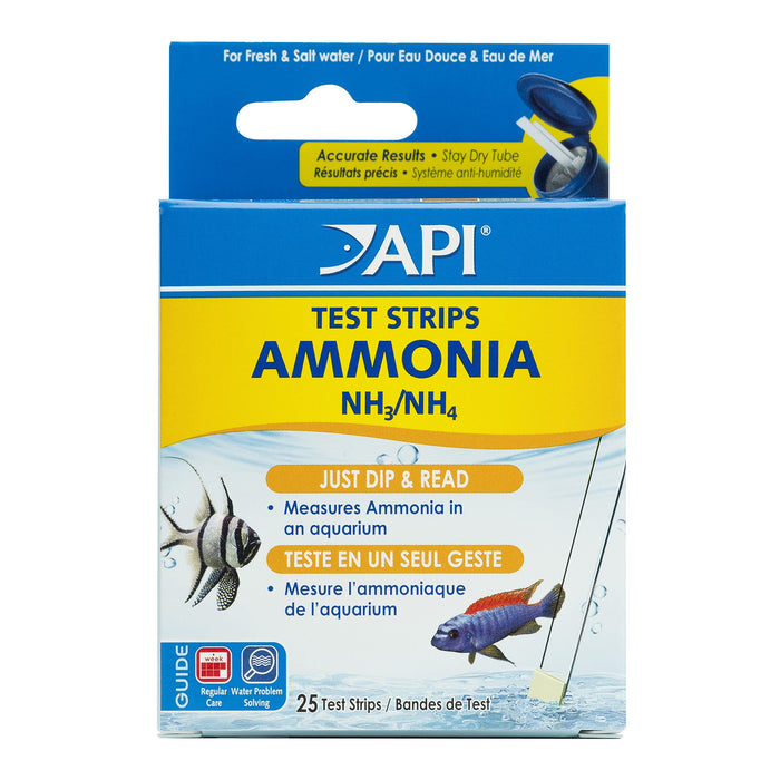 API AMMONIA AQUARIUM TEST STRIPS