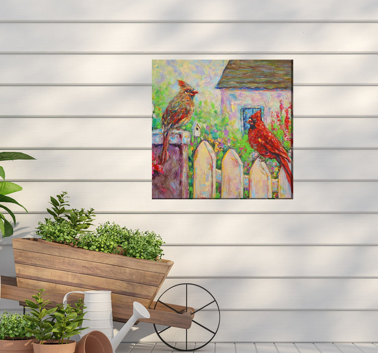 ON THE FENCE by West of the Wind | Waterproof Outdoor Wall Art