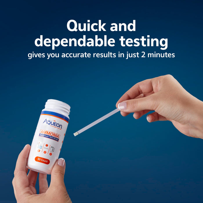 AQUEON AMMONIA AQUARIUM TEST STRIPS