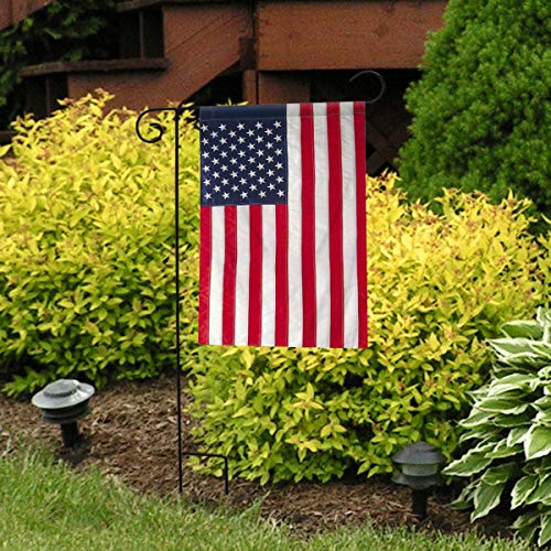 Embroidered American Flag Garden Flag