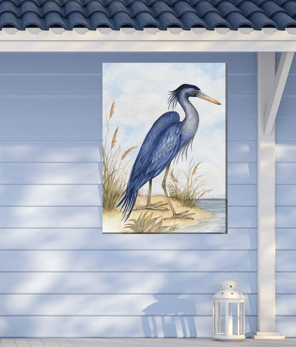 GREAT BLUE HERON by West of the Wind | Waterproof Outdoor Wall Art