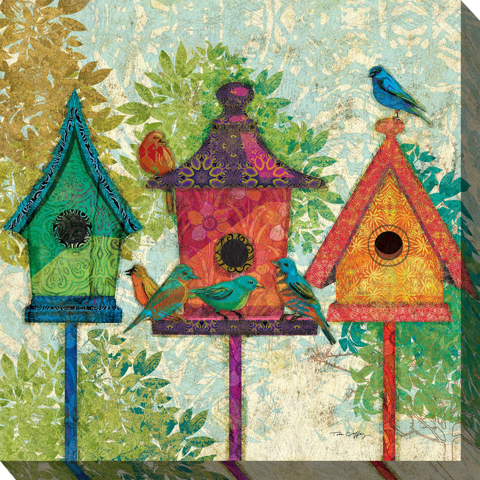 THREE NEIGHBORS by West of the Wind | Waterproof Outdoor Wall Art