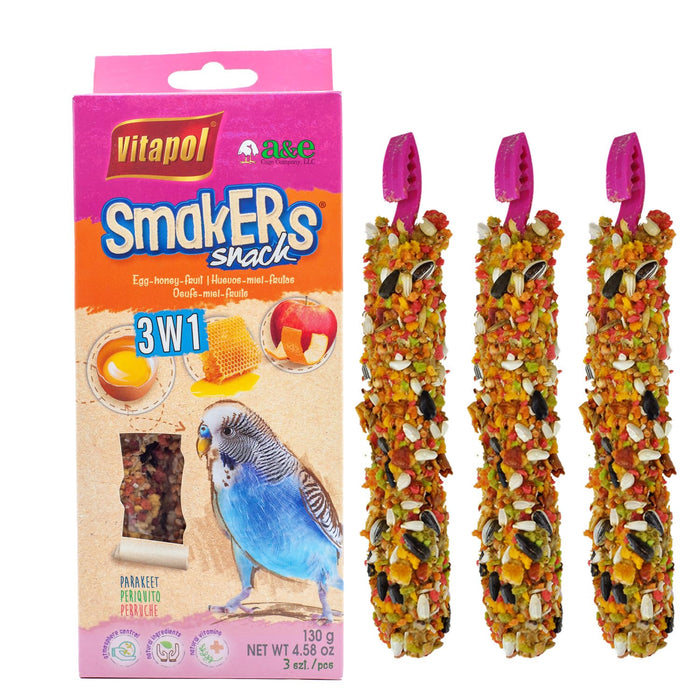 SMAKERS TREAT STICK PARAKEET VARIETY