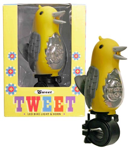 Streamline STREAMBLT022Y Sweet Tweet Sound Bicycle Light Yellow