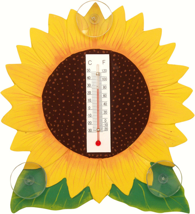 Bobbo from Songbird Essentials Sunflower Small Window Thermometer
