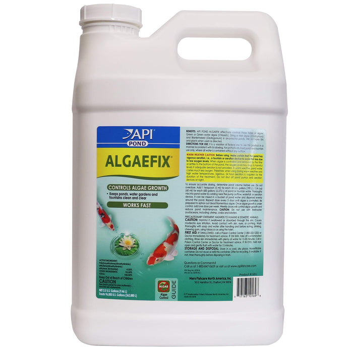 API POND ALGAEFIX Control - Effectively Treats Green Water, String, Hair Algae and Blanketweed - Use as Directed for Blooms and Regular Care