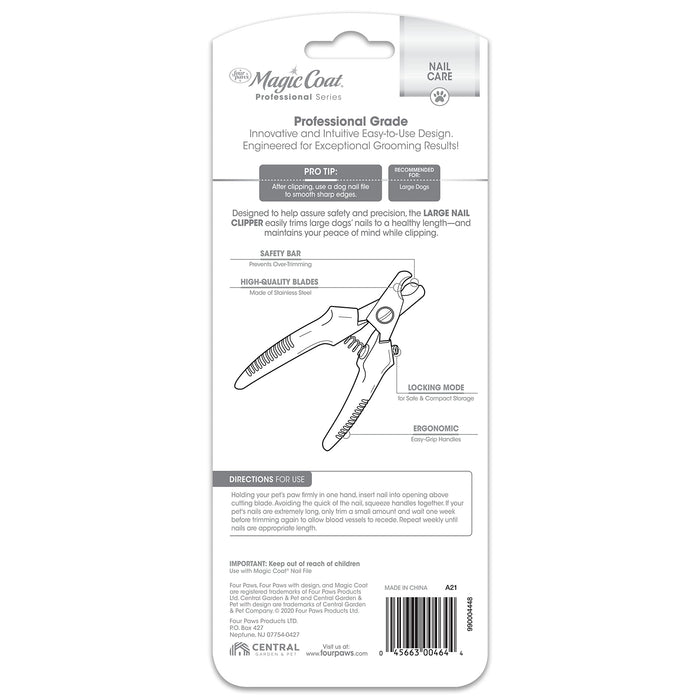 MAGIC COAT DOG NAIL CLIPPER W/SAFETY BAR