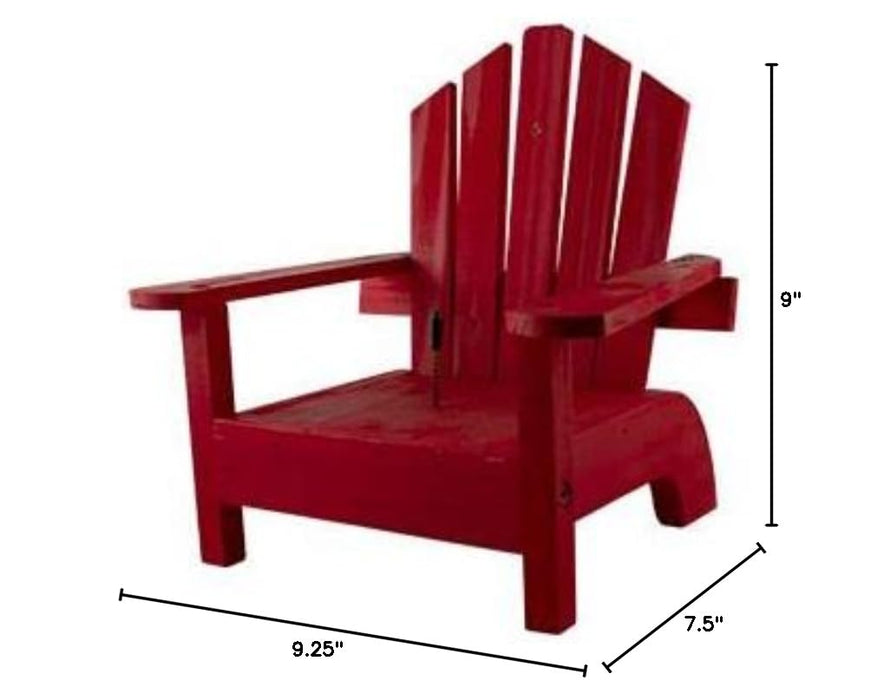 AUDUBON LAKE & CABIN ADIRONDACK CHAIR SQUIRREL FEEDER