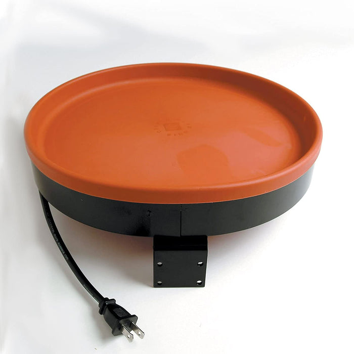 Farm Innovators BD-75 All Seasons 3 in 1 Outdoor 14 Inch Heated Birdbath with 3 Mounting Options, 75 Watts, Terracotta