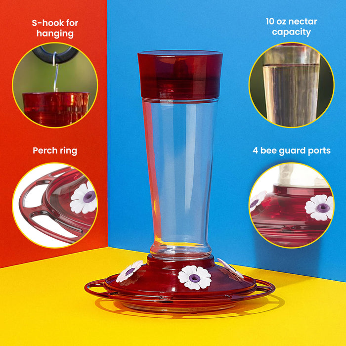 Classic Brands Ruby HumBird Feeder 10 oz