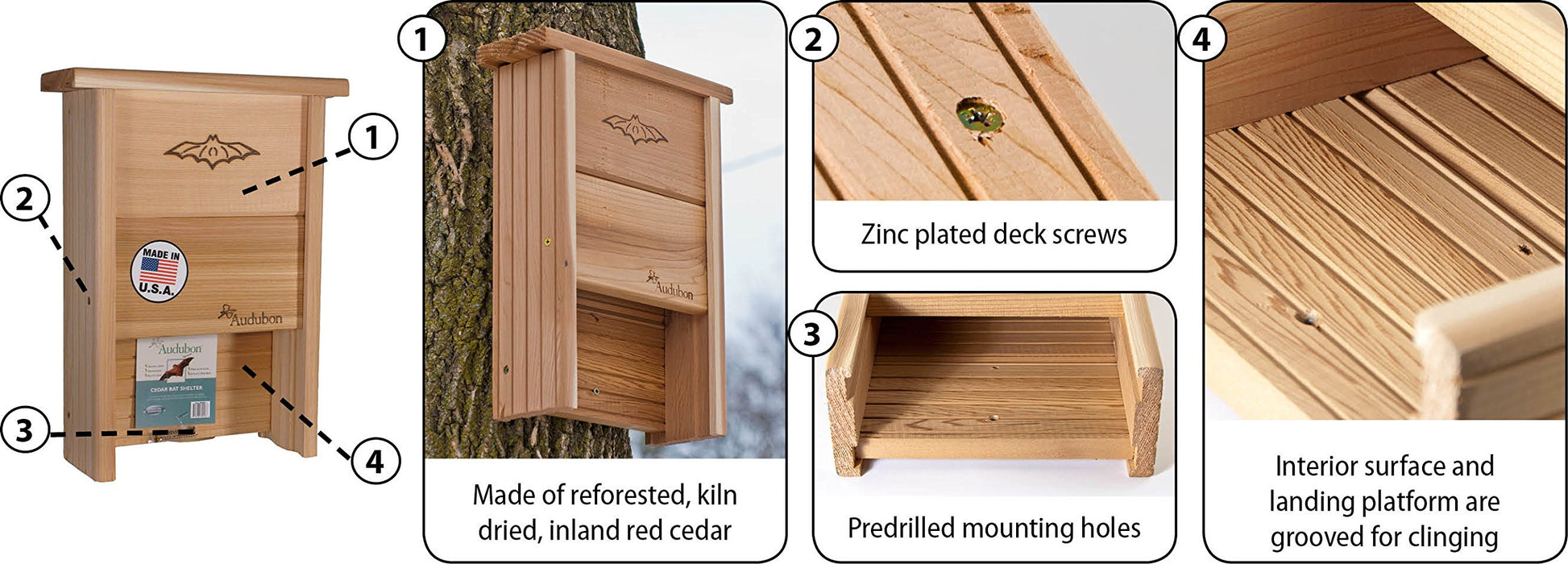 AUDUBON CEDAR BAT SHELTER