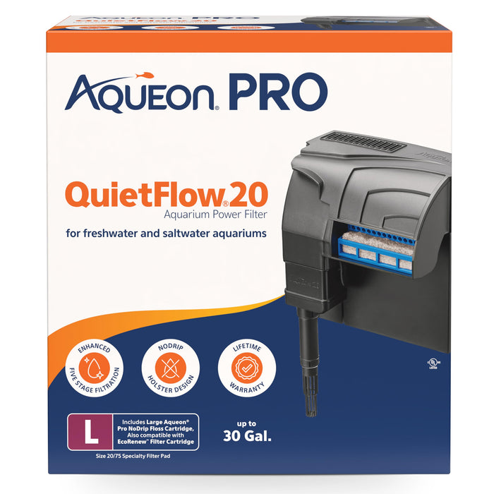 AQUEON QUIETFLOW 20 LED PRO POWER FILTER