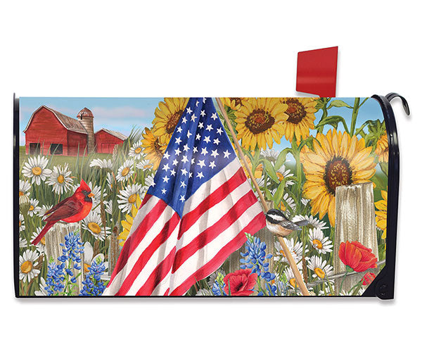 America the Beautiful Mailbox Cover