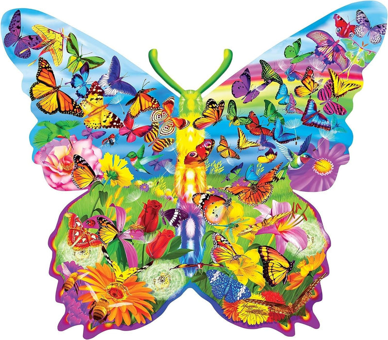 MasterPieces Puzzles Contours Shaped Butterfly Shape 1000 Piece Puzzle