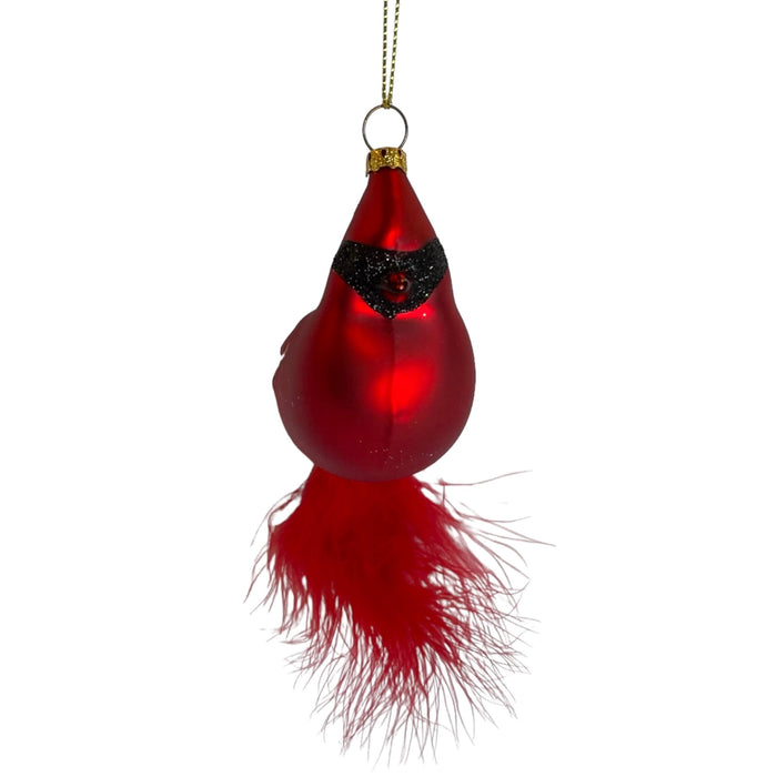 Cobane Studio  Cardinal with Feather Tail Ornament